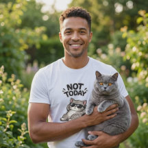 Camiseta Divertida de Gato British Shorthair Não H
