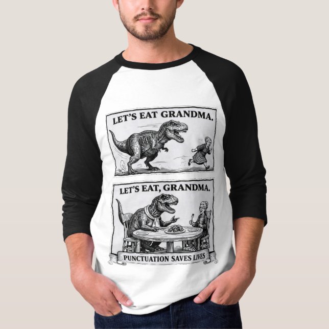 Camiseta Divertida de Gramática – “Vamos Comer, Vo (Frente)