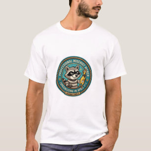 Camiseta Divertida de Guaxinim Fazedor de Travessu