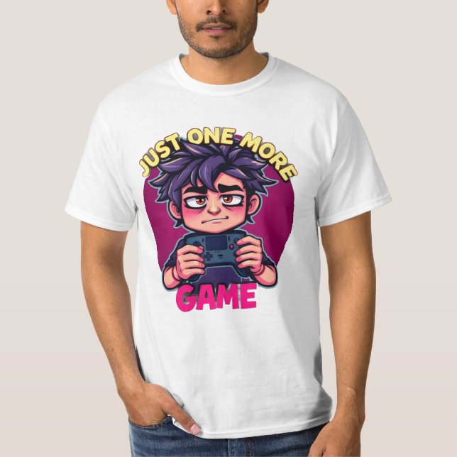 Camiseta Divertida de Jogador Só Mais Um Jogo Humo (Frente)