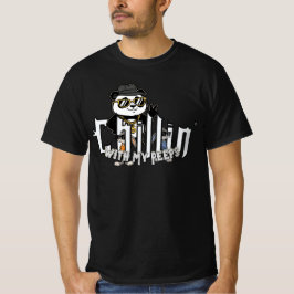 Camiseta Divertida de Panda 'Relaxando com Meus Am