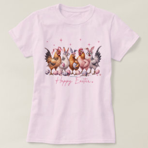 Camiseta Divertida de Páscoa – Coelhinhos de Galin