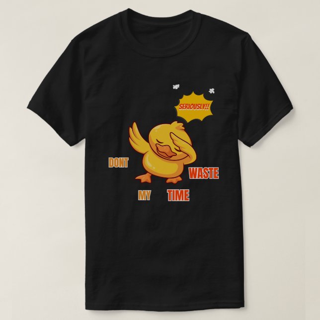 Camiseta Divertida de Pato Dabbing | Citação Sarcá (Frente do Design)