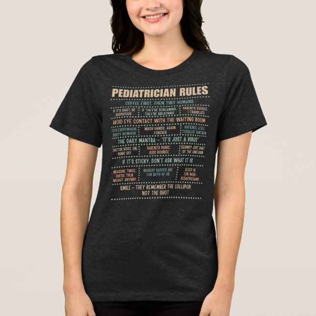 Camiseta Divertida de Pediatra (Frente)