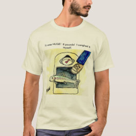 Camiseta Divertida de Peixe Grande Mentira