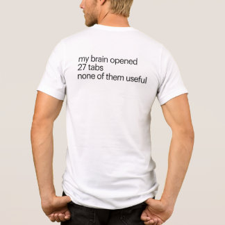 Camiseta Divertida de Pensamento Excessivo | Camis