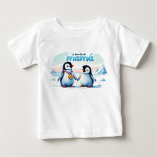 Camiseta divertida de pingüinos para niña