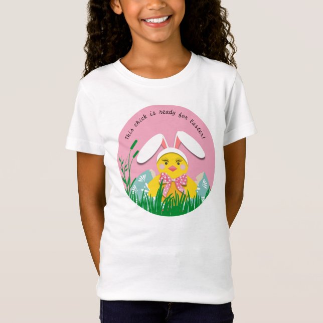 Camiseta Divertida de Pintinho de Páscoa (Frente)
