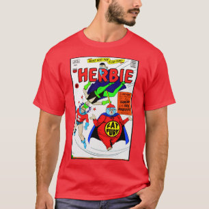 Camiseta Divertida de Quadrinhos 'HERBIE' dos Anos