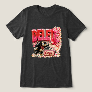 Camiseta Divertida de Tecnologia 'Delete Oops' par