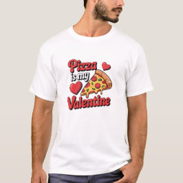 Camiseta Divertida Dia dos Namorados - Pizza é Meu