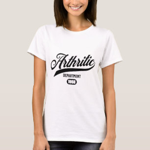 Camiseta Divertida do Departamento de Artrite com
