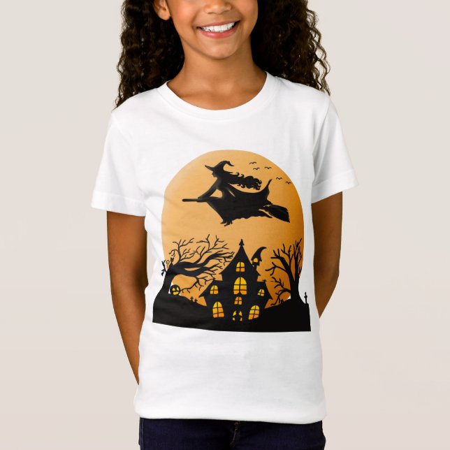 Camiseta divertida do Dia das Bruxas (Frente)