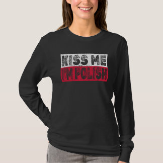 Camiseta Divertida do Dia de Dyngus Me Beije Sou P