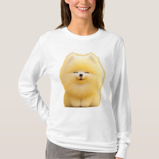 Camiseta Divertida e Alegre com Desenho de Cachorr