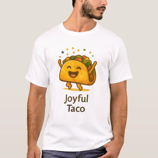Camiseta Divertida e Alegre de Taco | Camisa da Fe (Frente)
