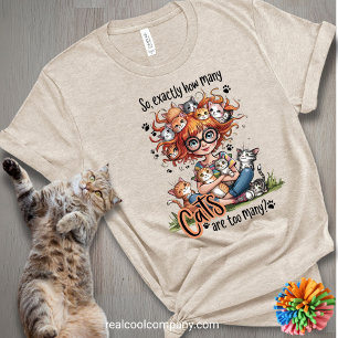 Camiseta Divertida e Excêntrica de Garota Gata par