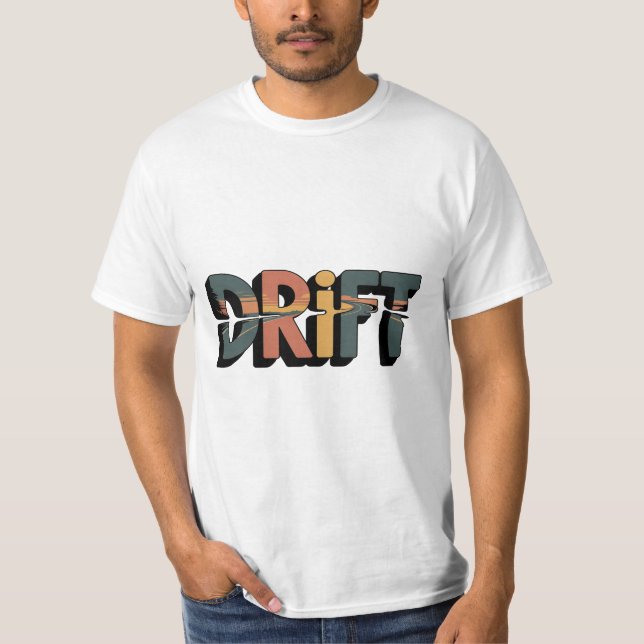 Camiseta Divertida e Fofa de Drift Presente Para E (Frente)