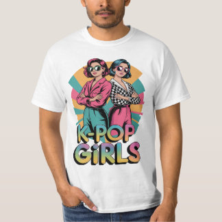 Camiseta Divertida e Fofa de K Pop Girls Presente 
