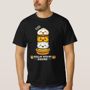 Camiseta Divertida Equipe Bolinho Fofinho Amante d
