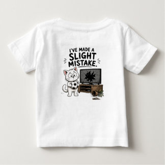 Camiseta Divertida Eu Cometi um Pequeno Erro - Gat