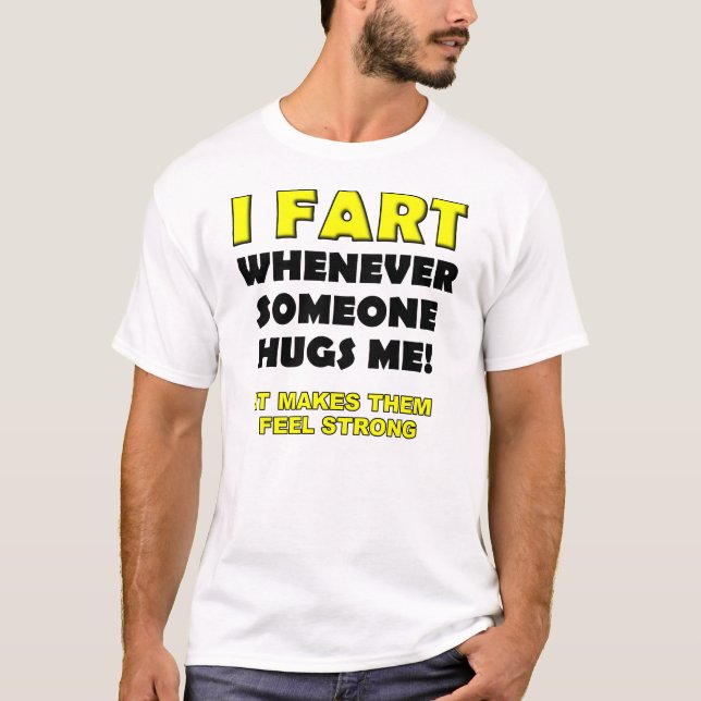 Camiseta Divertida Eu Peido Para Abraços (Frente)