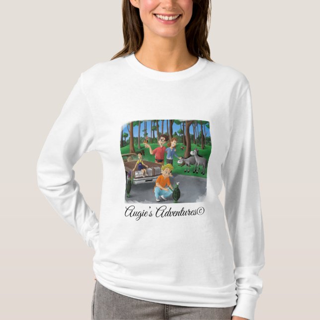 Camiseta divertida feminina (Frente)