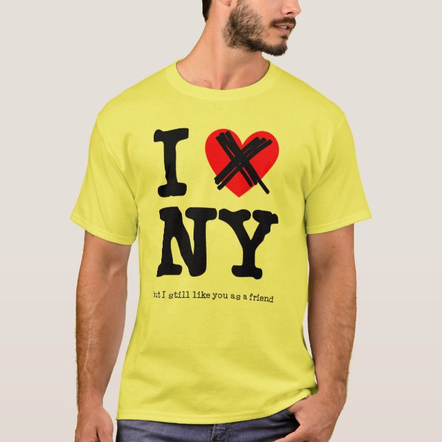 Camiseta Divertida Humor Amigo de Nova York (Frente)