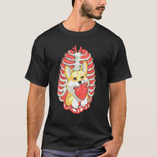 Camiseta Divertida Ladrão De Corações Corgi De Hal