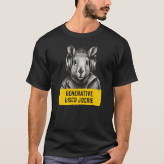 Camiseta divertida legal Disco Jockie Generativa C