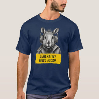 Camiseta divertida legal Disco Jockie Generativa C