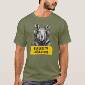 Camiseta divertida legal Disco Jockie Generativa C