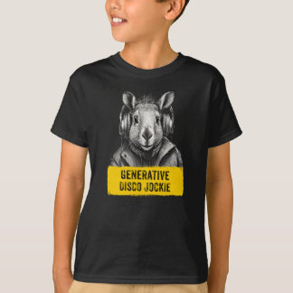 Camiseta divertida legal Disco Jockie Generativa C