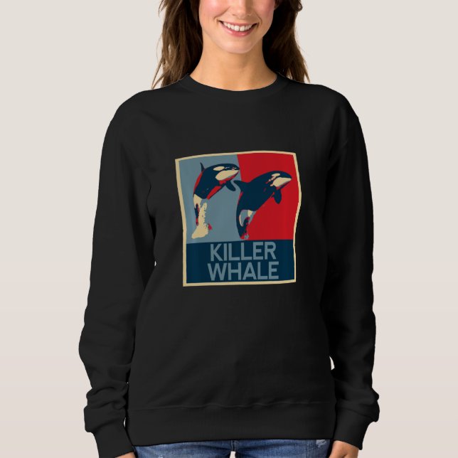 Camiseta Divertida, Mar, Baleia Orca, Divertida, F (Frente)