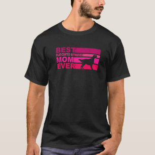 Camiseta Divertida Melhor Mãe de Retriever de Capa Lisa de