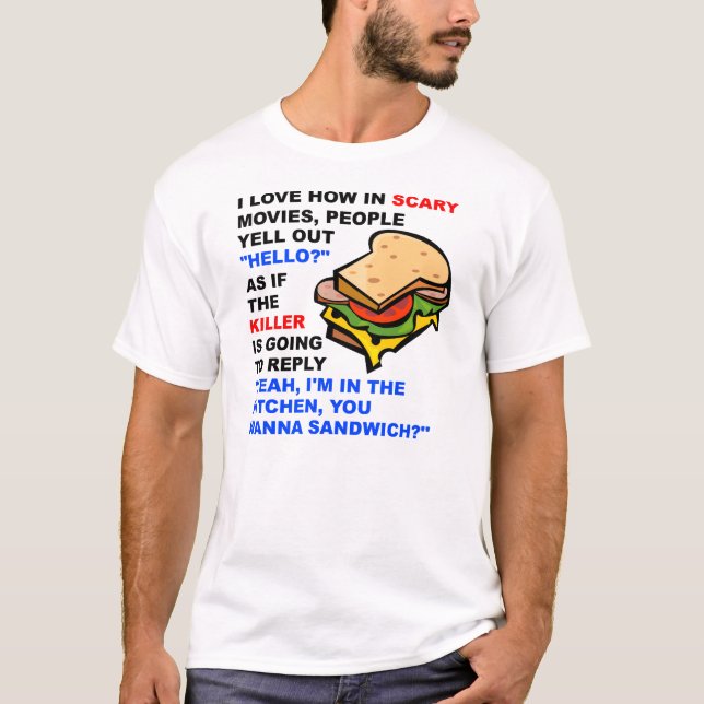Camiseta Divertida Olá do Scary Movie (Frente)