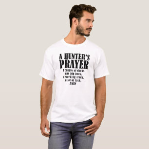 Camiseta Divertida Oração do Caçador