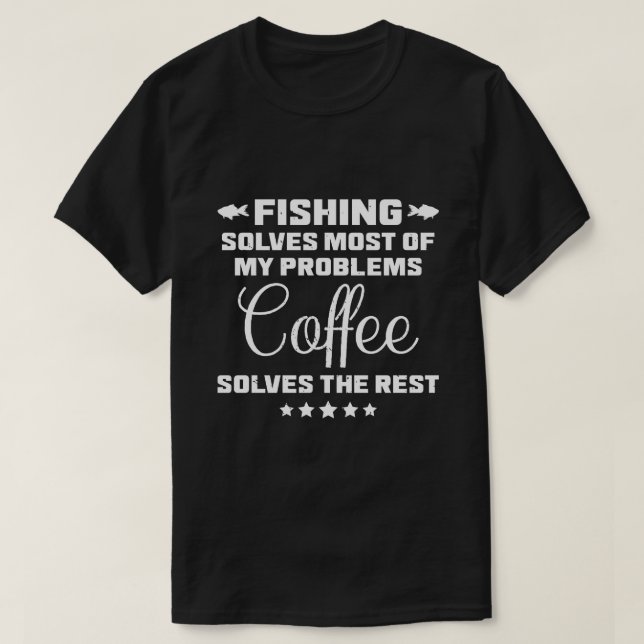 Camiseta Divertida Pai Café Resolve Meus Problemas (Frente do Design)
