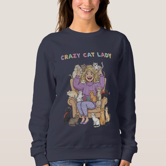 Camiseta Divertida para Amantes de Gatos (Frente)