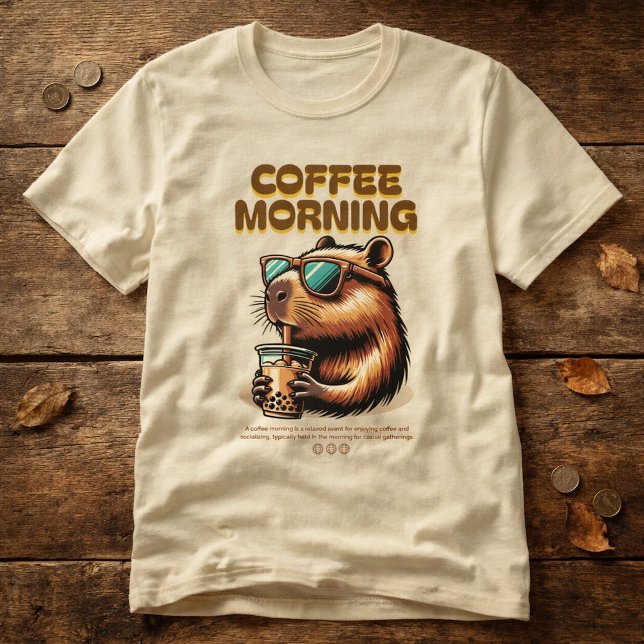 Camiseta Divertida para Bebedores de Café da Manhã (Criador carregado)
