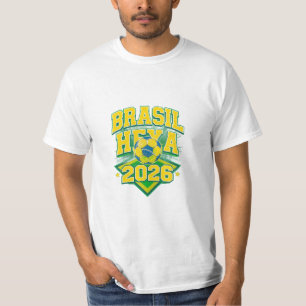 Camiseta divertida para futebol brasileiro