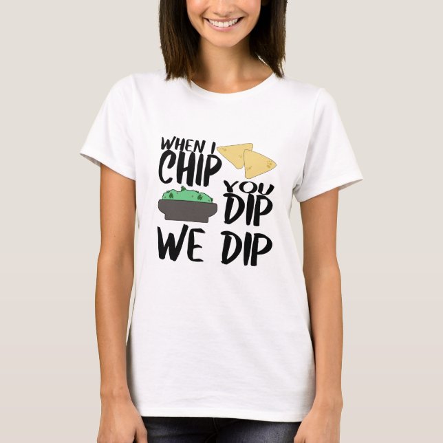 Camiseta Divertida para Noite das Garotas com Bata (Frente)