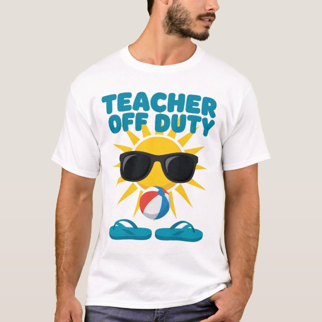 Camiseta Divertida Professor Fora de Serviço Relax (Frente)