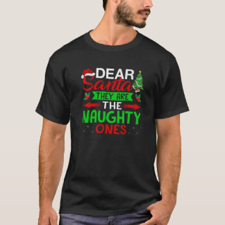 Camiseta Divertida Querido Papai Noel Eles São Os Travessos