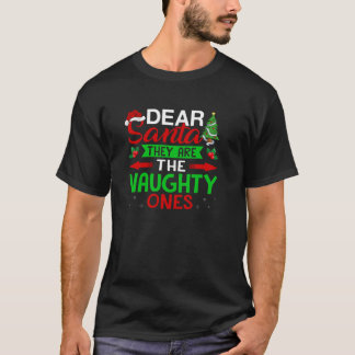 Camiseta Divertida Querido Papai Noel Eles São Os Travessos