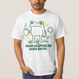 Camiseta Divertida Sapo Café Fart Meme 