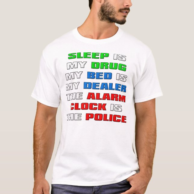 Camiseta Divertida Sono É Minha Droga (Frente)