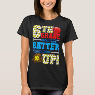 Camiseta Divertido 6º ano Rebater Softbol Primeiro Dia De S