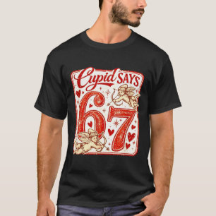 Camiseta Divertido 67 Cupido Diz 67 Casal de Namorados no D