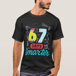 Camiseta Divertido 67 Dias Mais Esperto Seis Sete Meme Prof